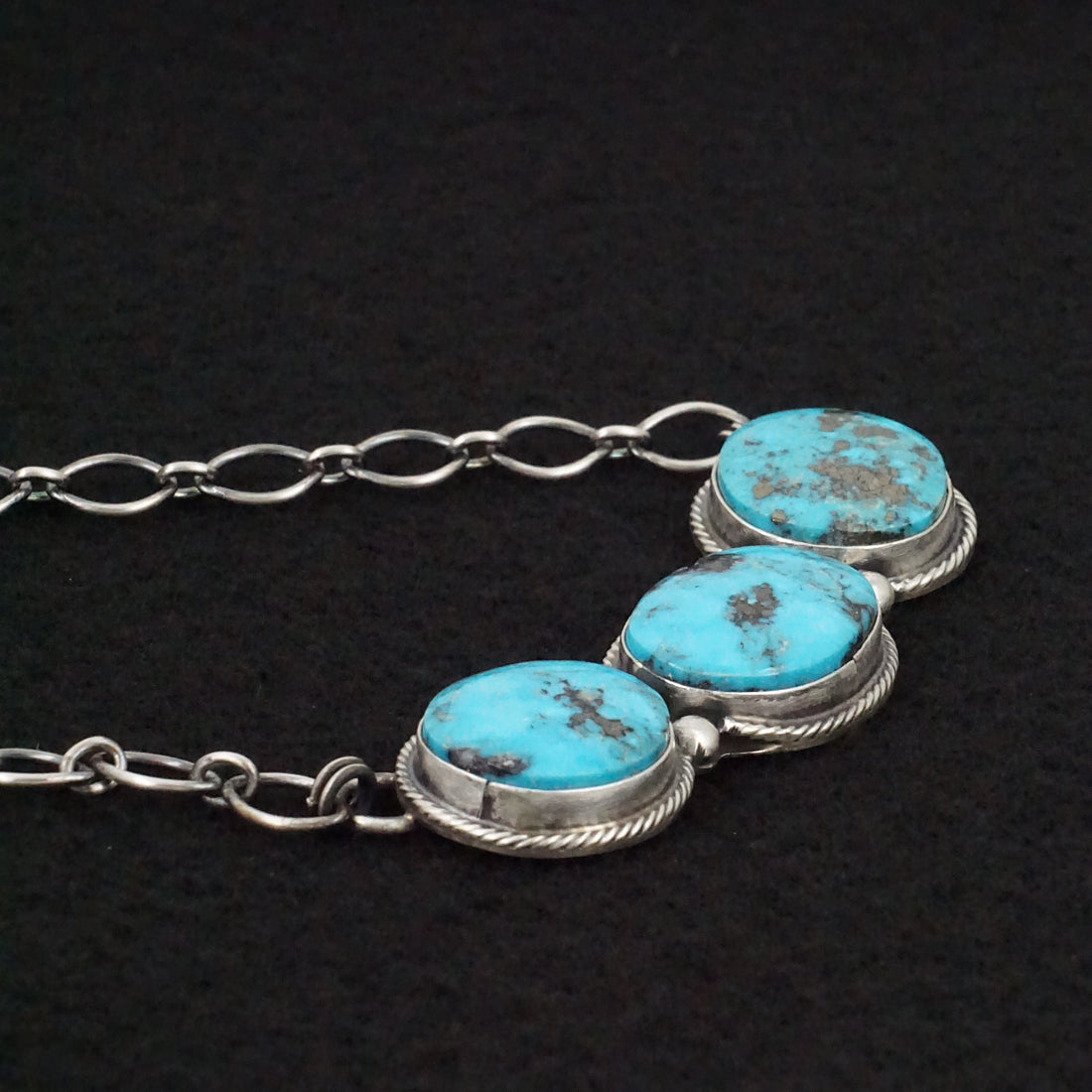 Bobby Johnson Turquoise & Sterling Silver Necklace