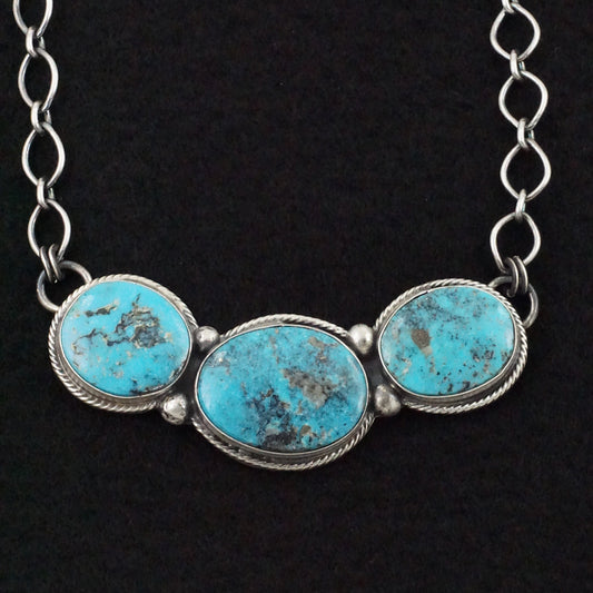 Bobby Johnson Turquoise & Sterling Silver Necklace