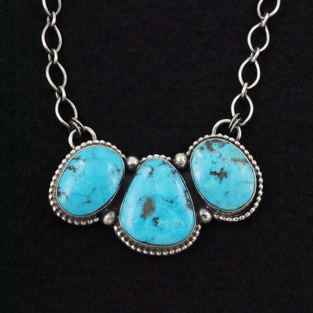 Bobby Johnson Turquoise & Sterling Silver Necklace