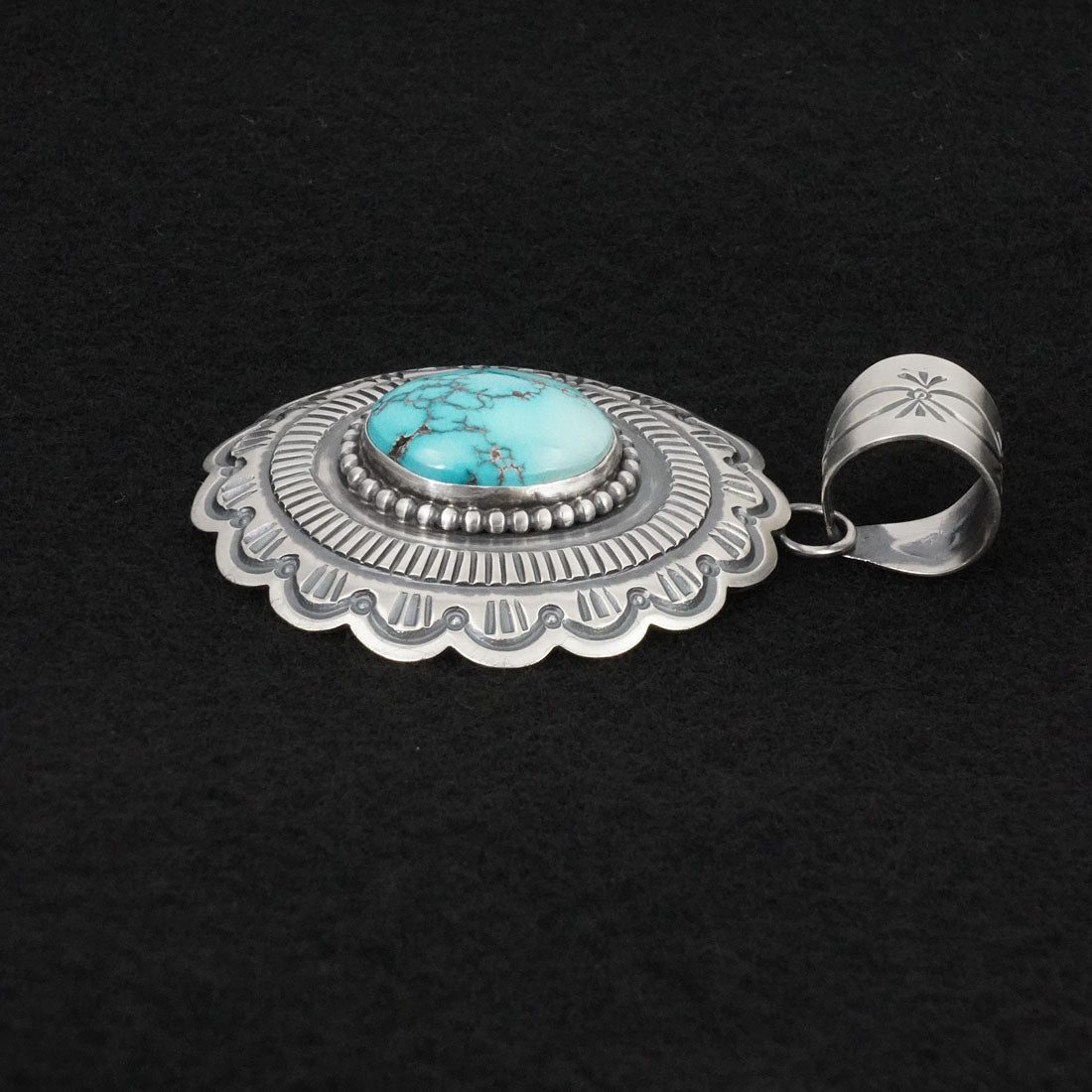 Arnold Blackgoat Turquoise & Sterling Silver Pendant