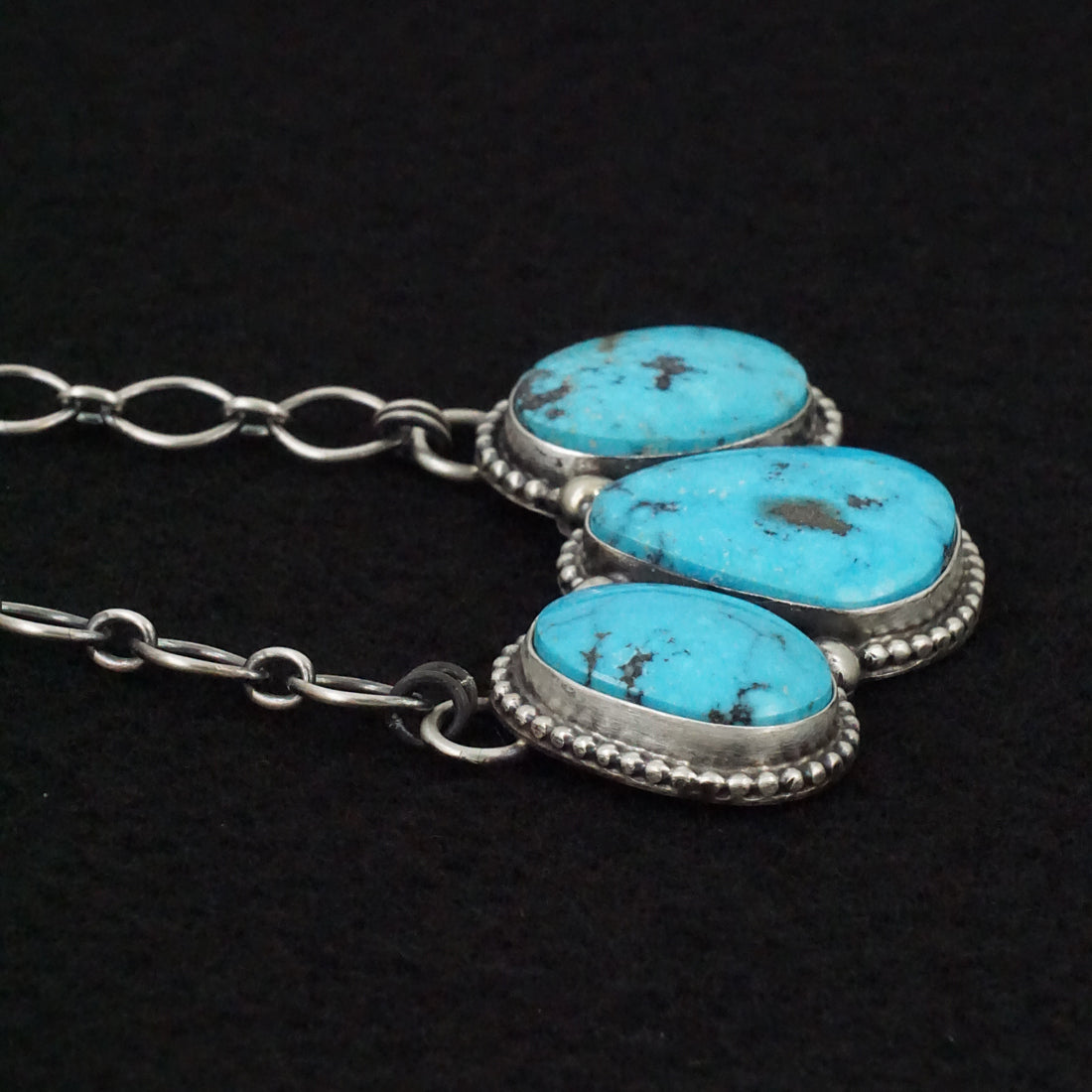 Bobby Johnson Turquoise & Sterling Silver Necklace