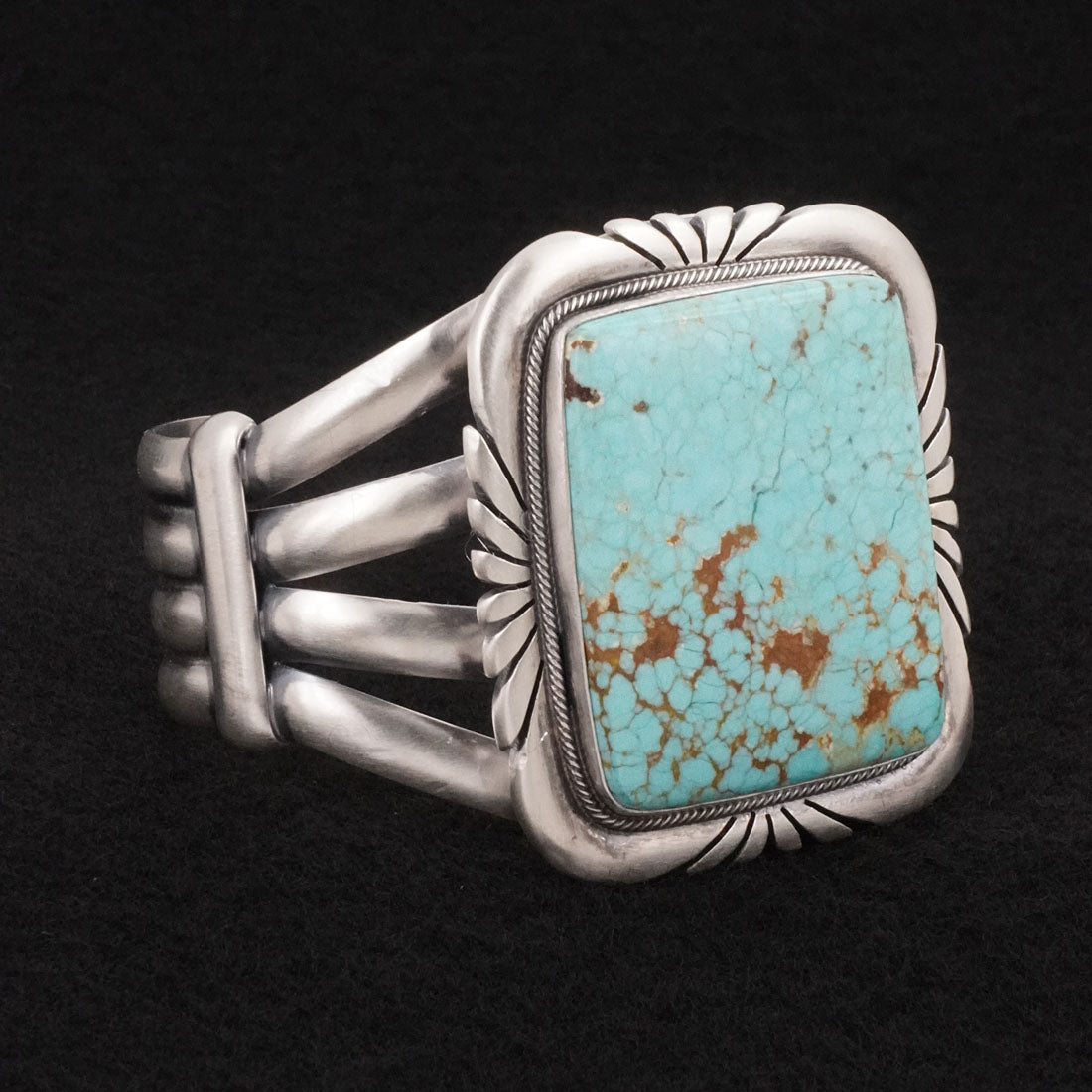 Mark Yazzie Turquoise & Sterling Silver Bracelet