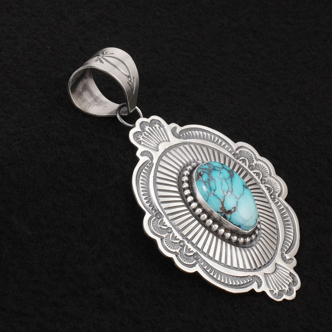 Arnold Blackgoat Turquoise & Sterling Silver Pendant
