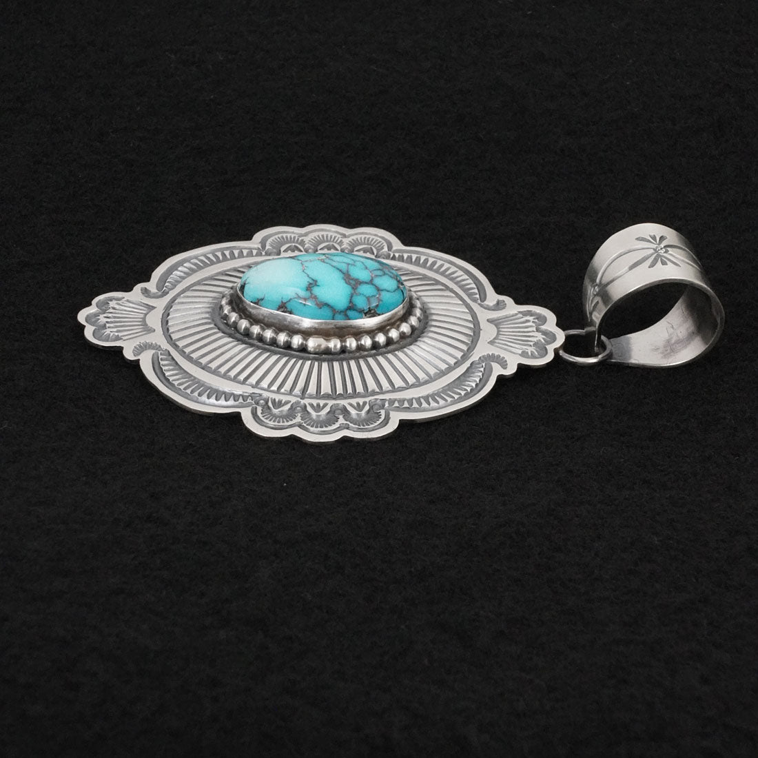 Arnold Blackgoat Turquoise & Sterling Silver Pendant