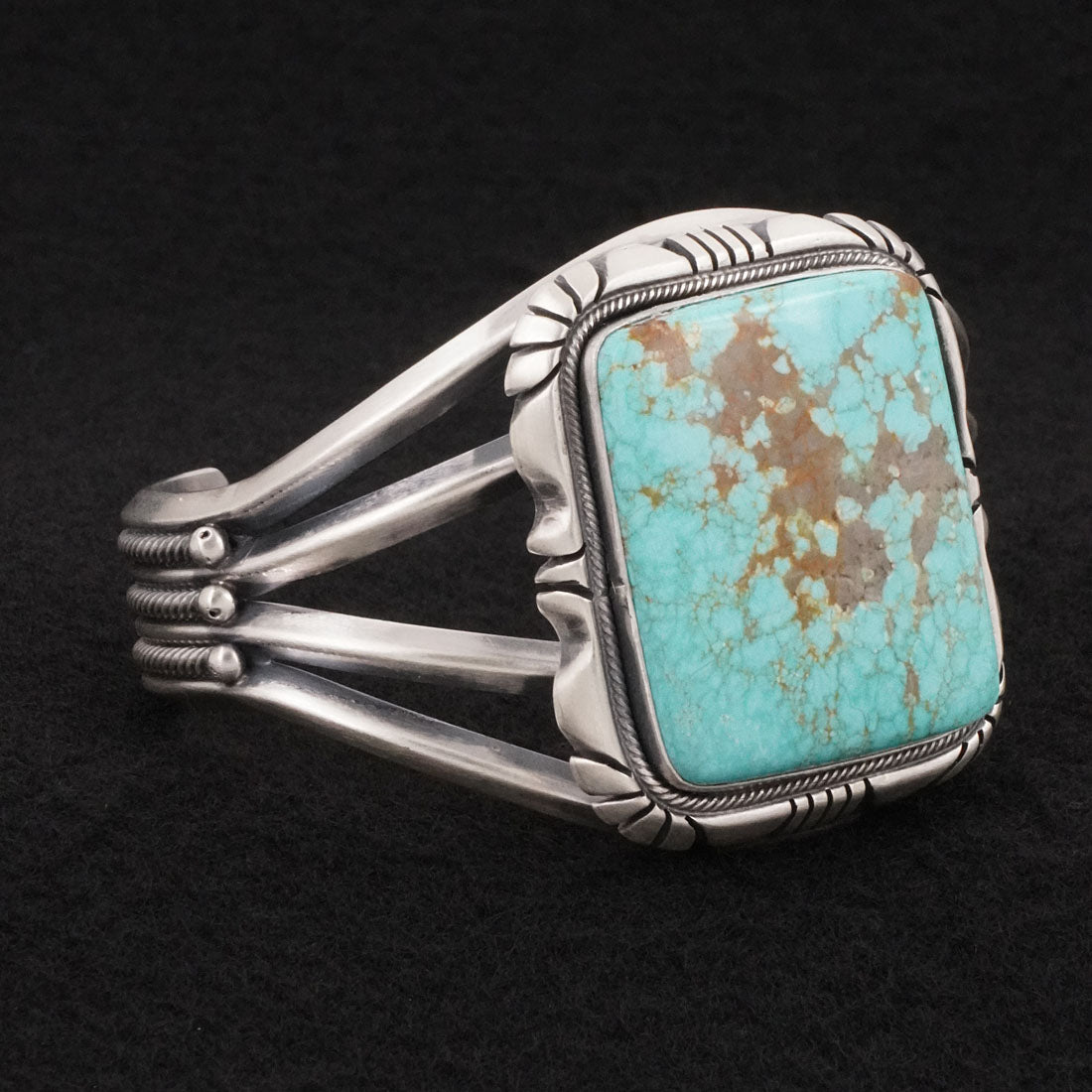 Mark Yazzie Turquoise & Sterling Silver Bracelet