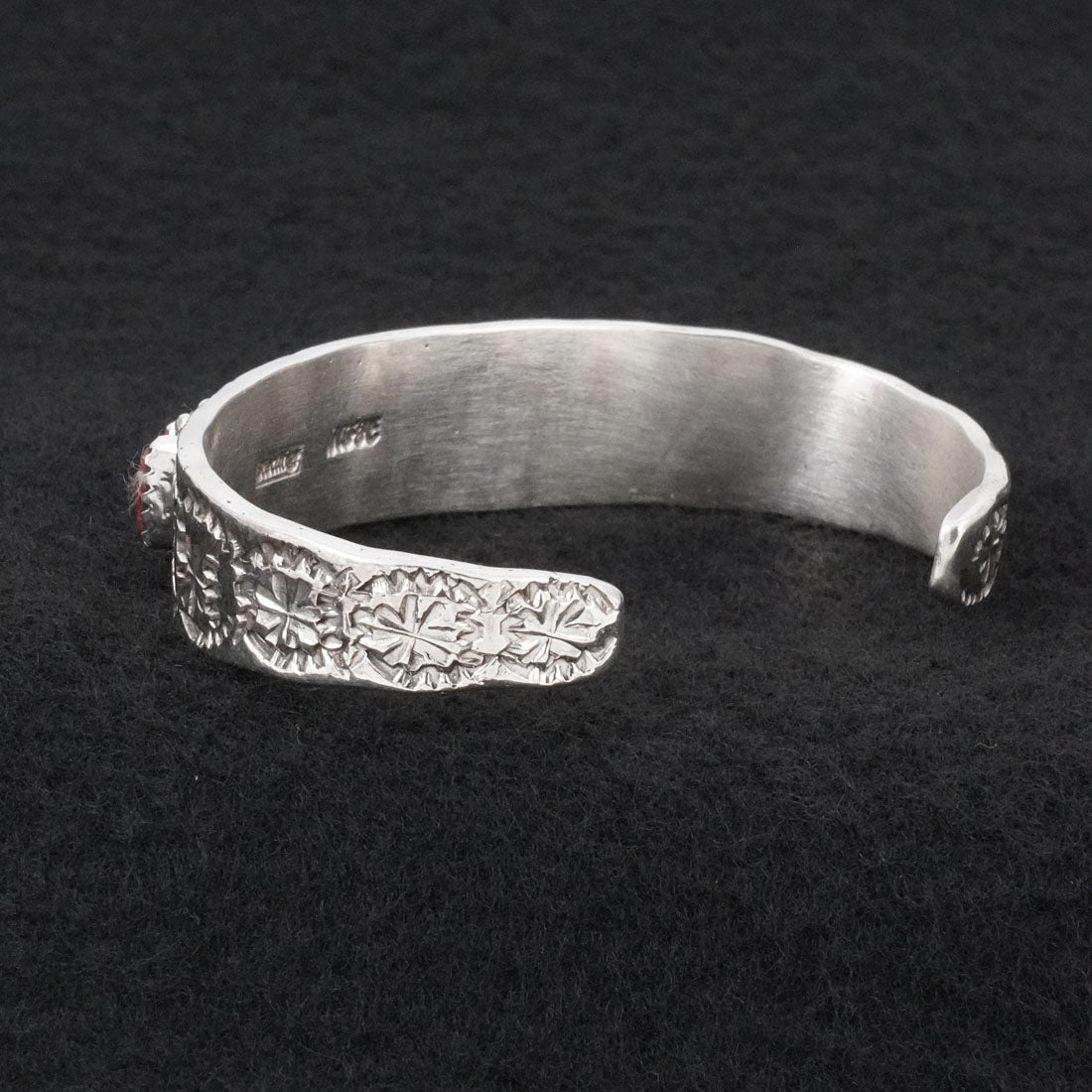 Murray Hannaweeka Coral & Sterling Silver Bracelet