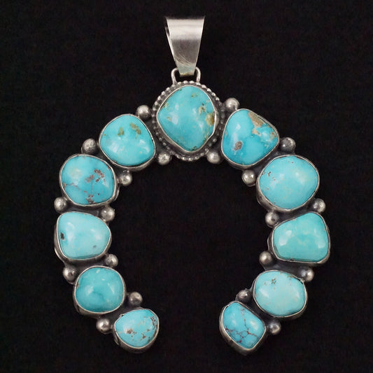 Bobby Johnson Turquoise & Sterling Silver Pendant