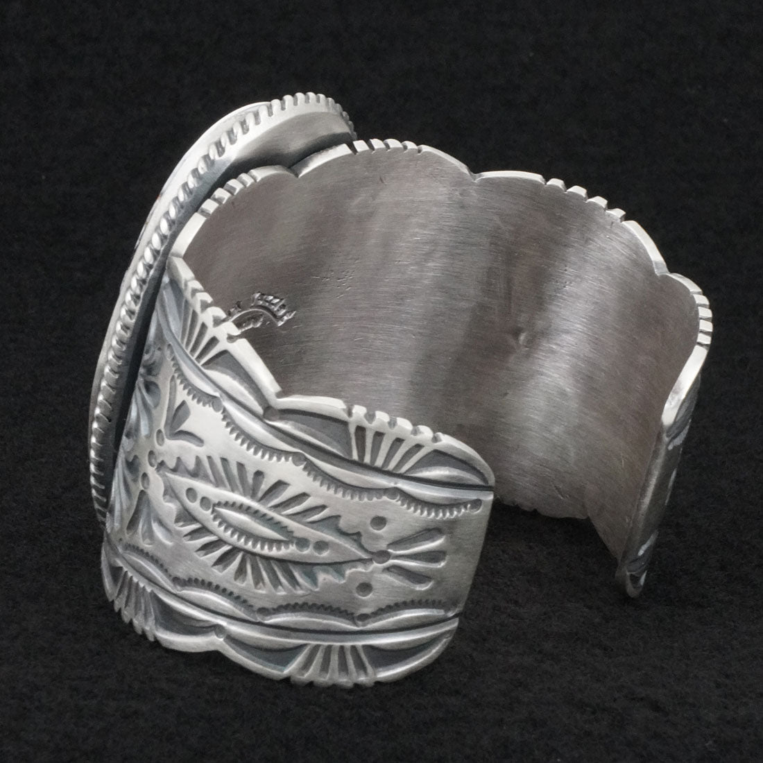 Mark Yazzie White Buffalo & Sterling Silver Bracelet