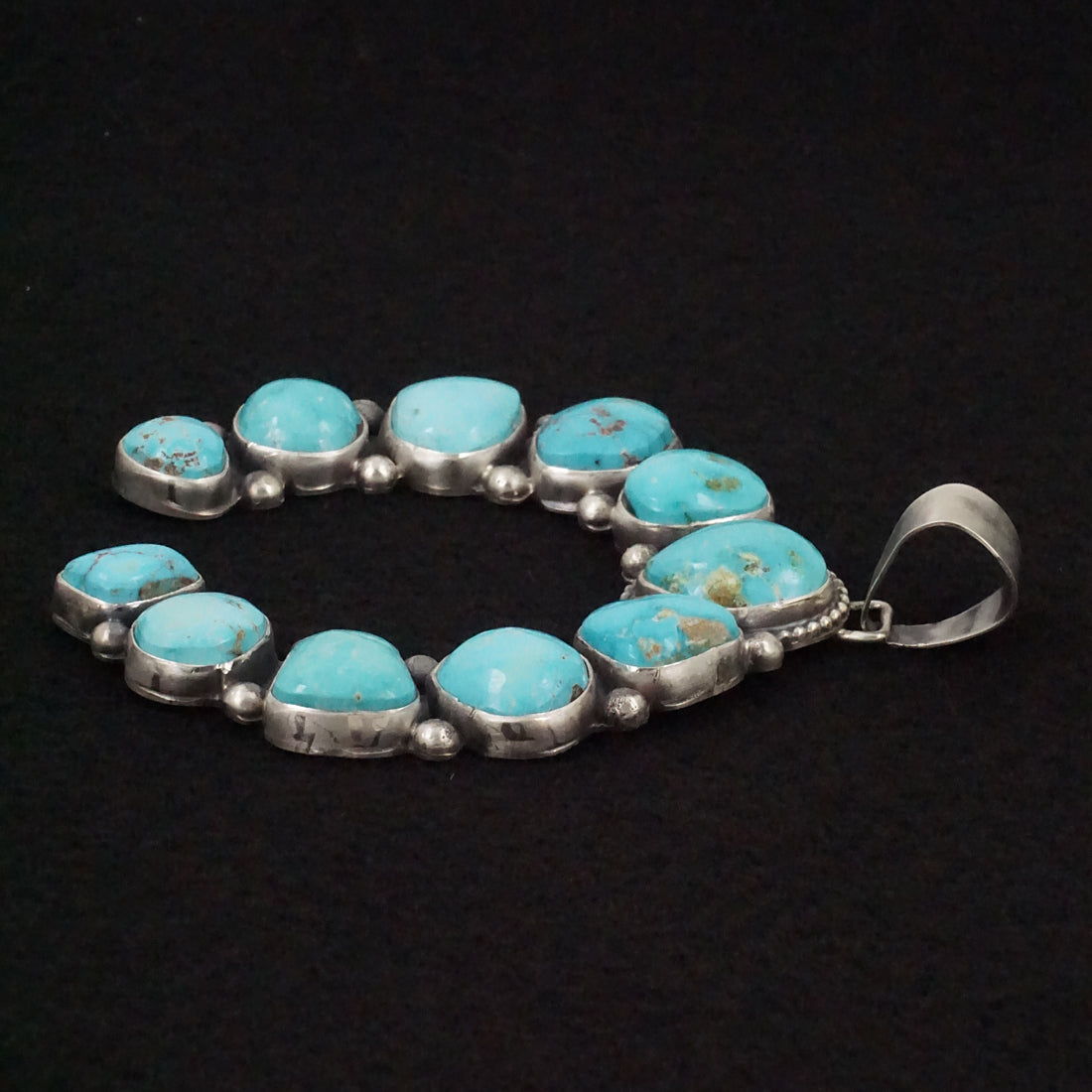 Bobby Johnson Turquoise & Sterling Silver Pendant