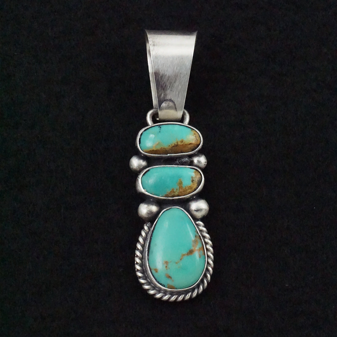 Paul Livingston Turquoise & Sterling Silver Pendant