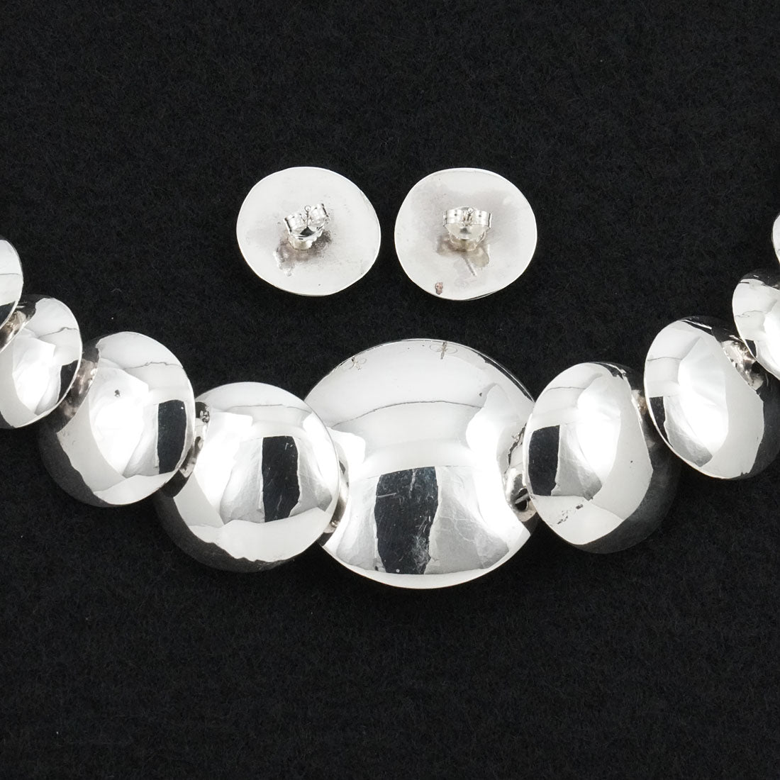 Tim Thompson Sterling Silver Necklace & Earrings Set