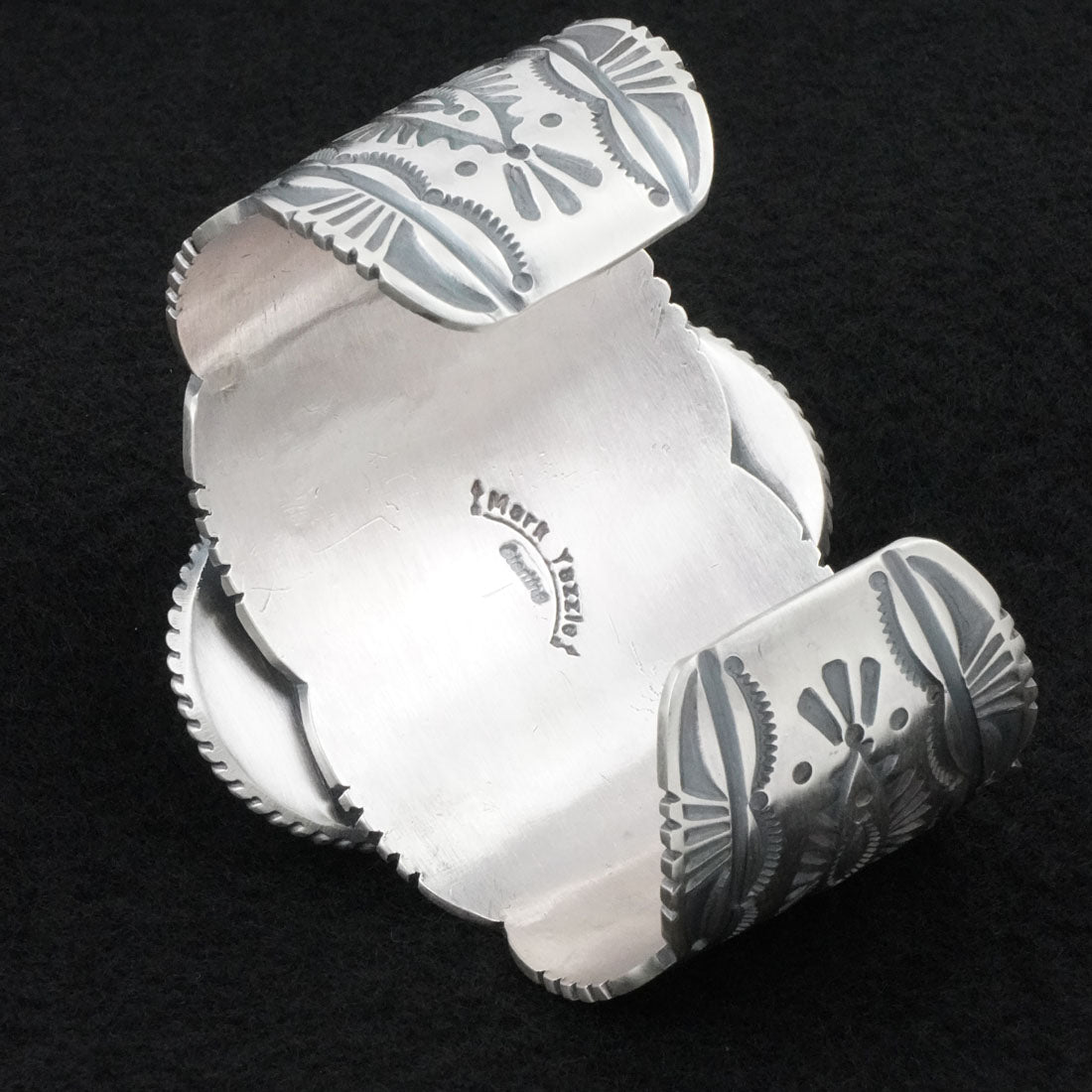 Mark Yazzie White Buffalo & Sterling Silver Bracelet