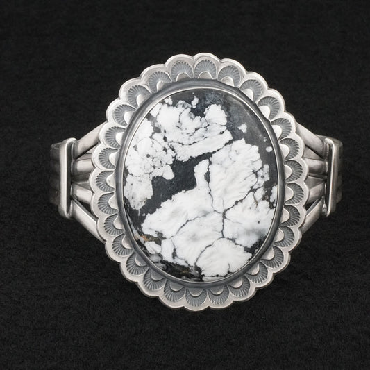 Randy Boyd White Buffalo & Sterling Silver Bracelet