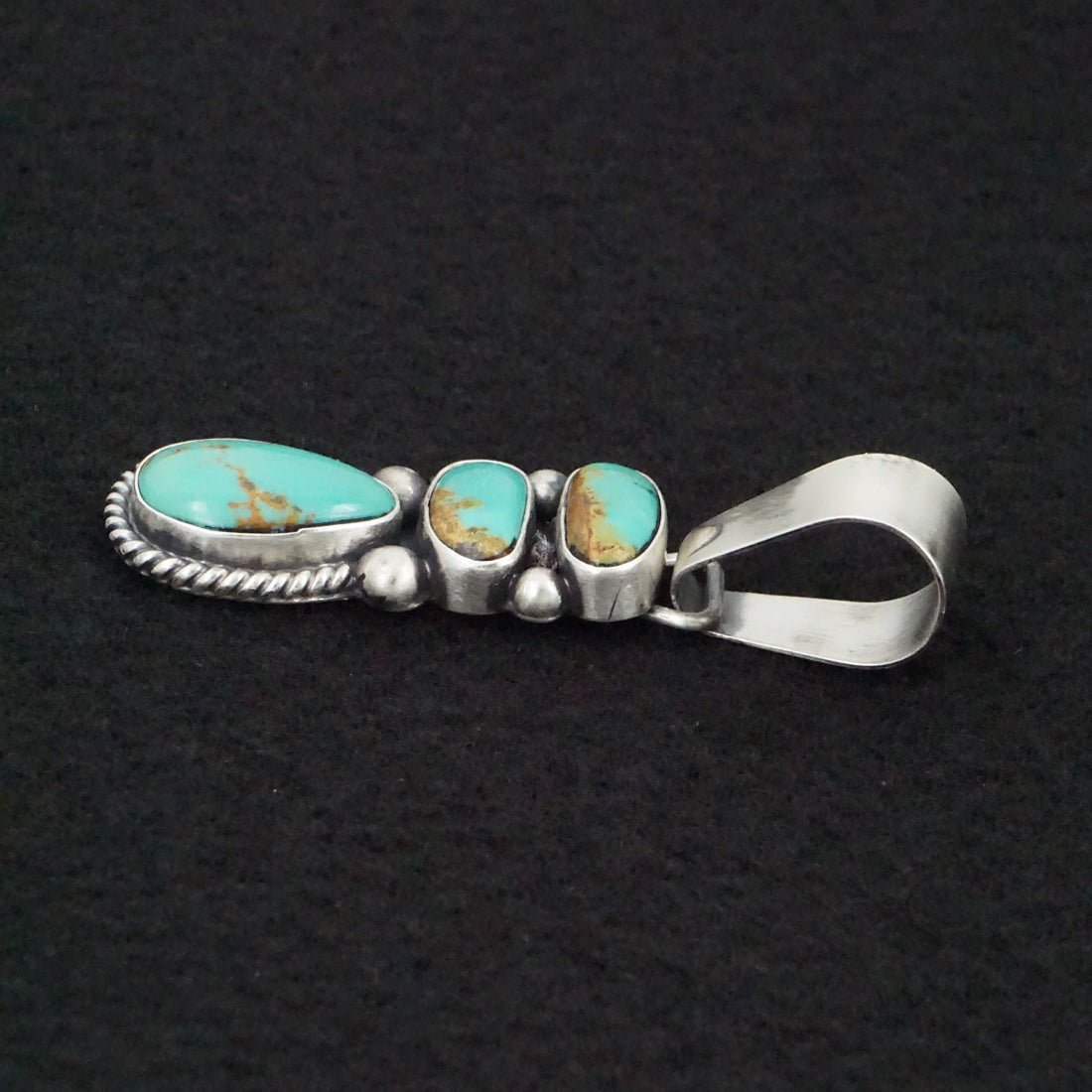 Paul Livingston Turquoise & Sterling Silver Pendant