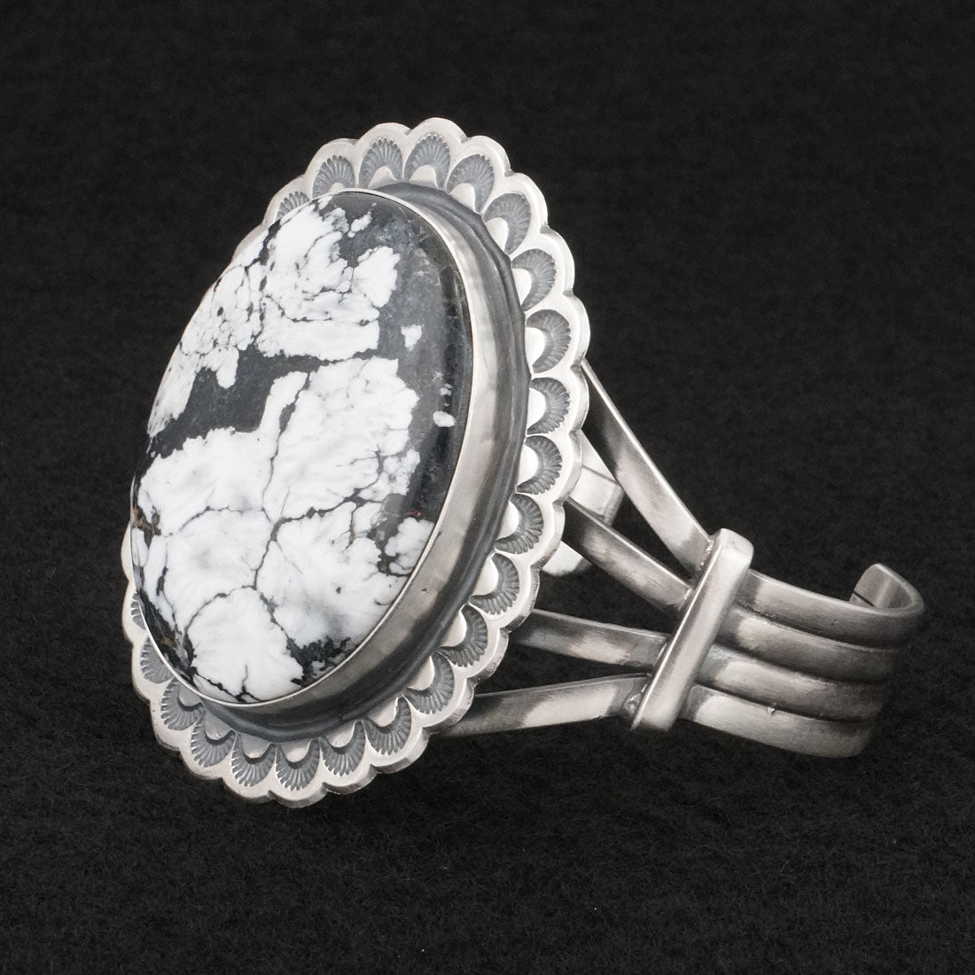 Randy Boyd White Buffalo & Sterling Silver Bracelet