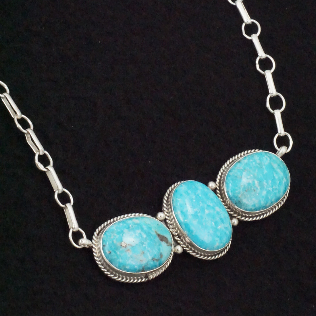 Rena Begay Turquoise & Sterling Silver Necklace & Earrings Set