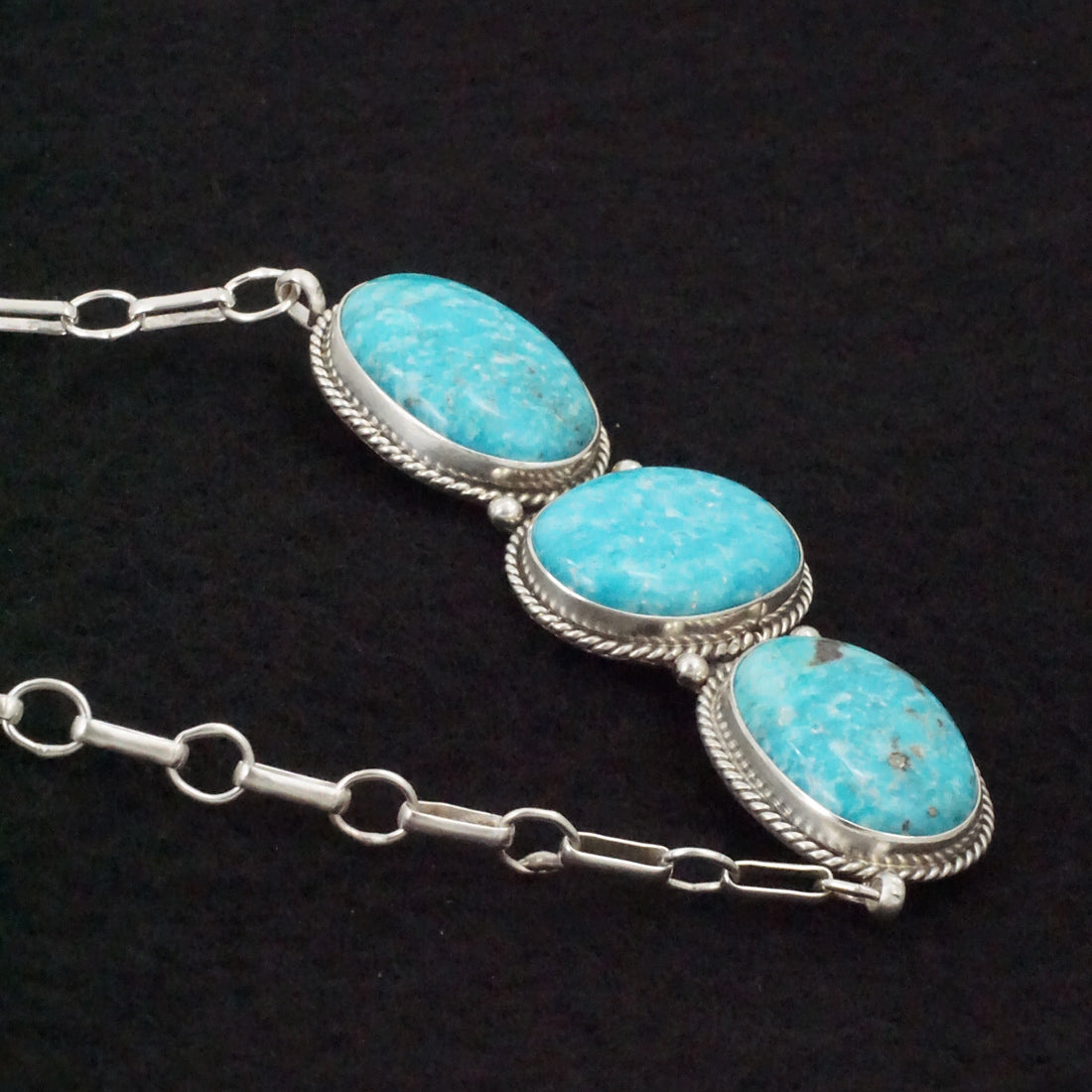 Rena Begay Turquoise & Sterling Silver Necklace & Earrings Set