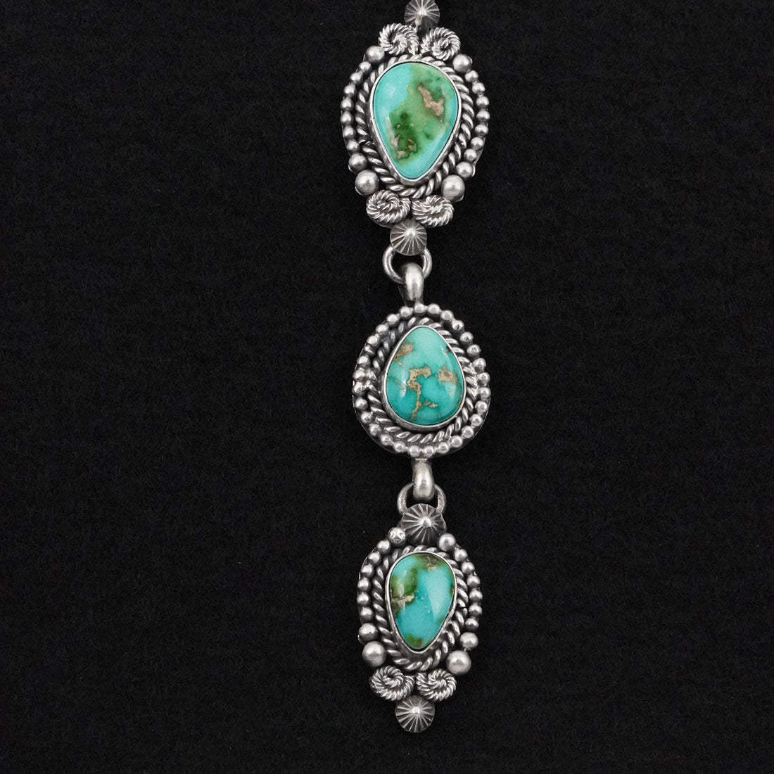 Rosita Calladitto Turquoise & Sterling Silver Necklace Set