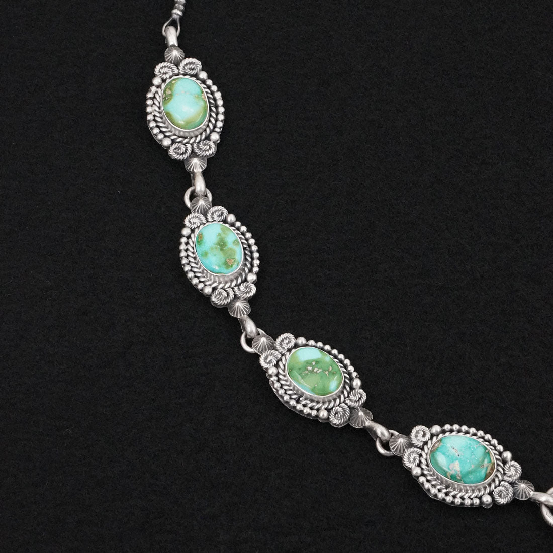 Rosita Calladitto Turquoise & Sterling Silver Necklace Set