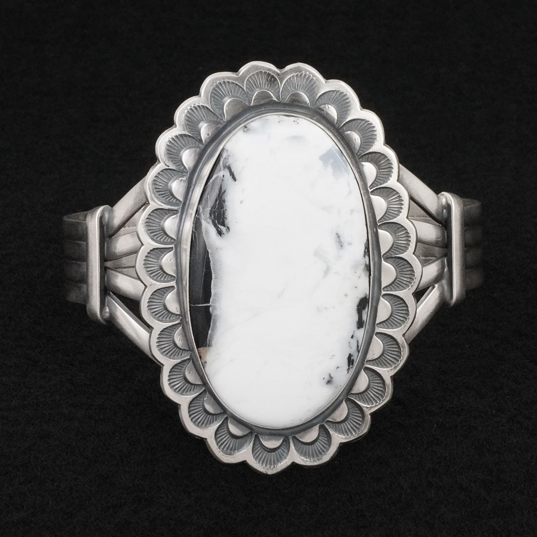 Randy Boyd White Buffalo & Sterling Silver Bracelet