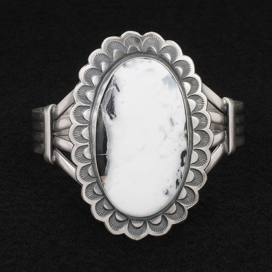 Randy Boyd White Buffalo & Sterling Silver Bracelet