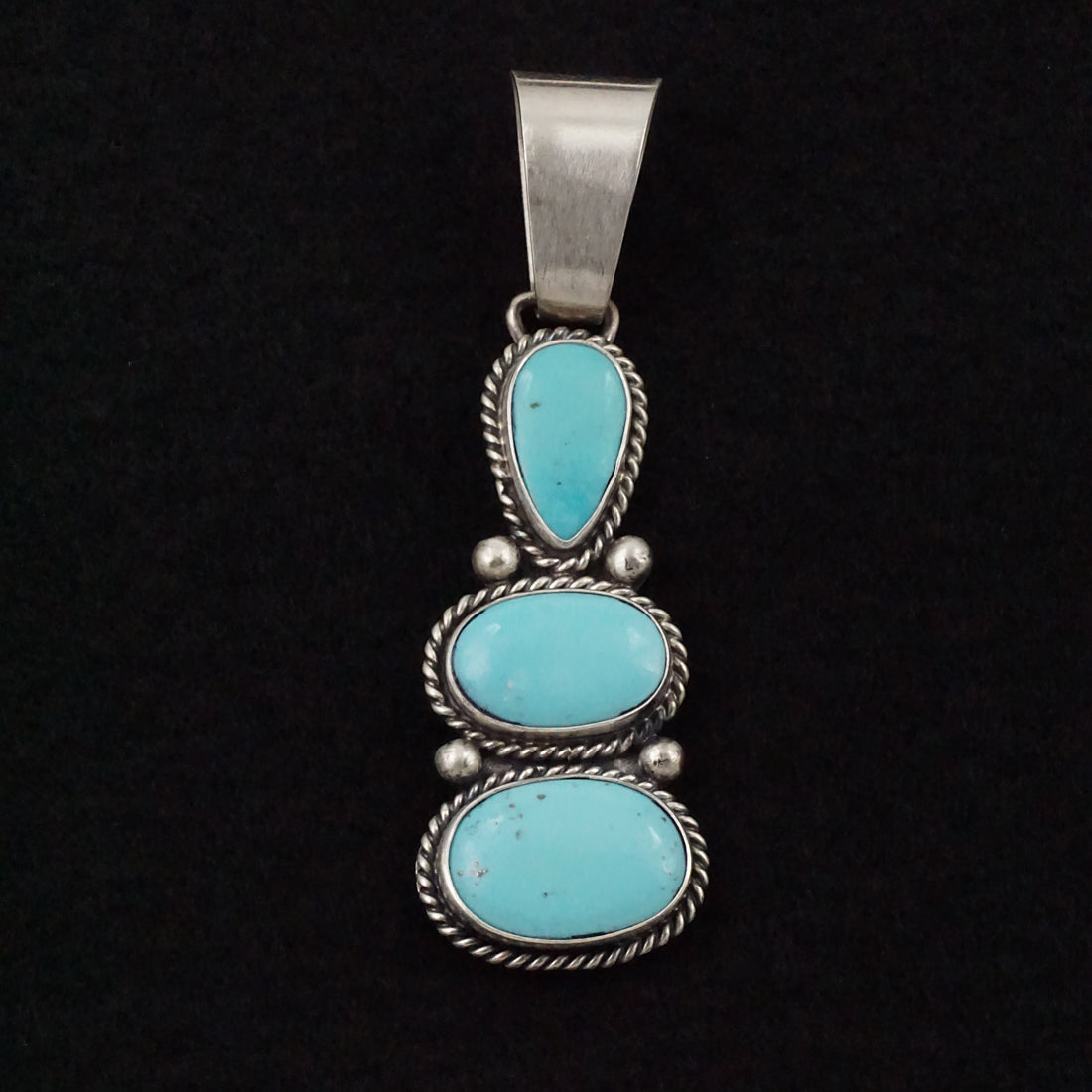 Paul Livingston Turquoise & Sterling Silver Pendant