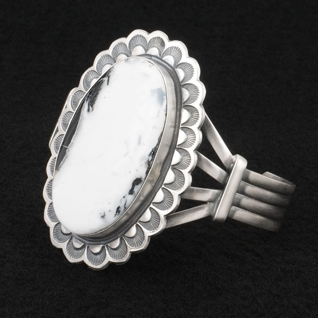 Randy Boyd White Buffalo & Sterling Silver Bracelet