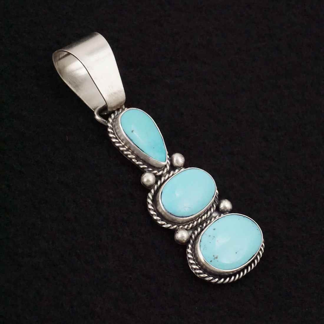 Paul Livingston Turquoise & Sterling Silver Pendant