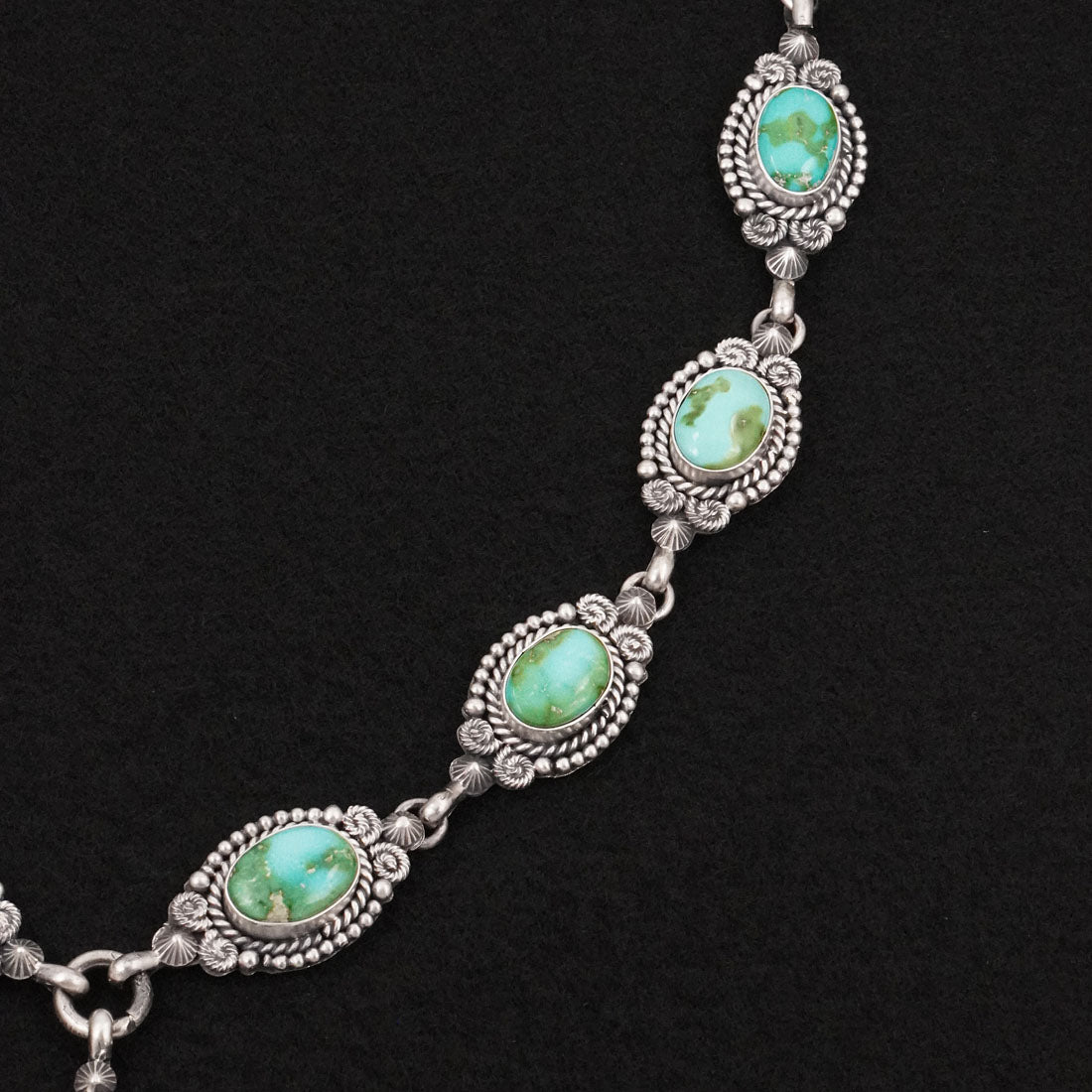 Rosita Calladitto Turquoise & Sterling Silver Necklace Set