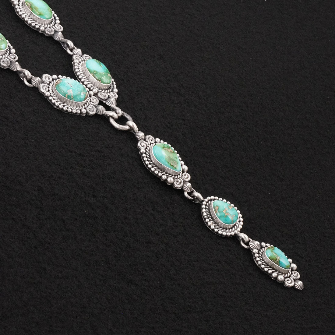 Rosita Calladitto Turquoise & Sterling Silver Necklace Set