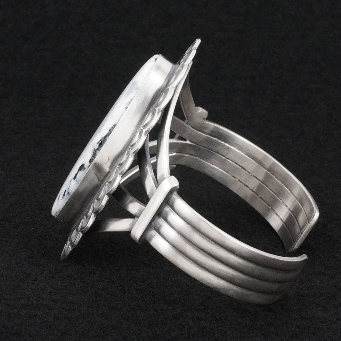 Randy Boyd White Buffalo & Sterling Silver Bracelet
