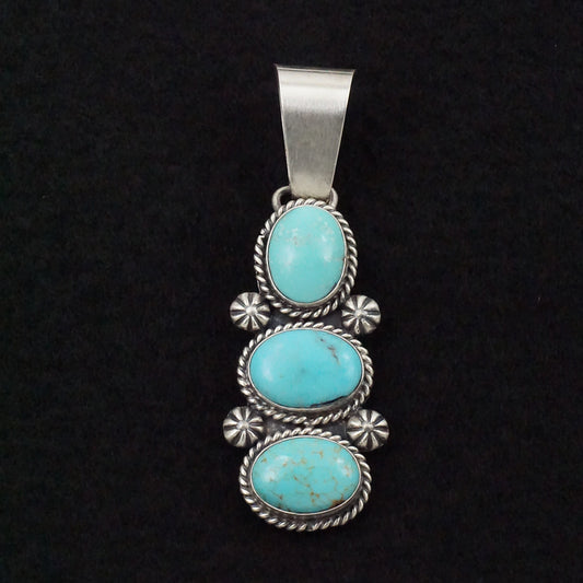 Paul Livingston Turquoise & Sterling Silver Pendant