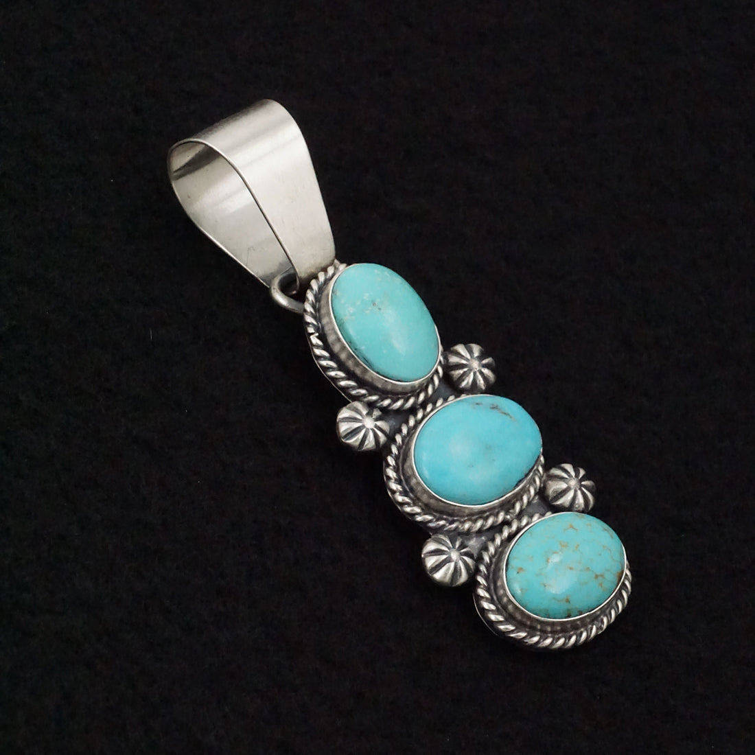 Paul Livingston Turquoise & Sterling Silver Pendant