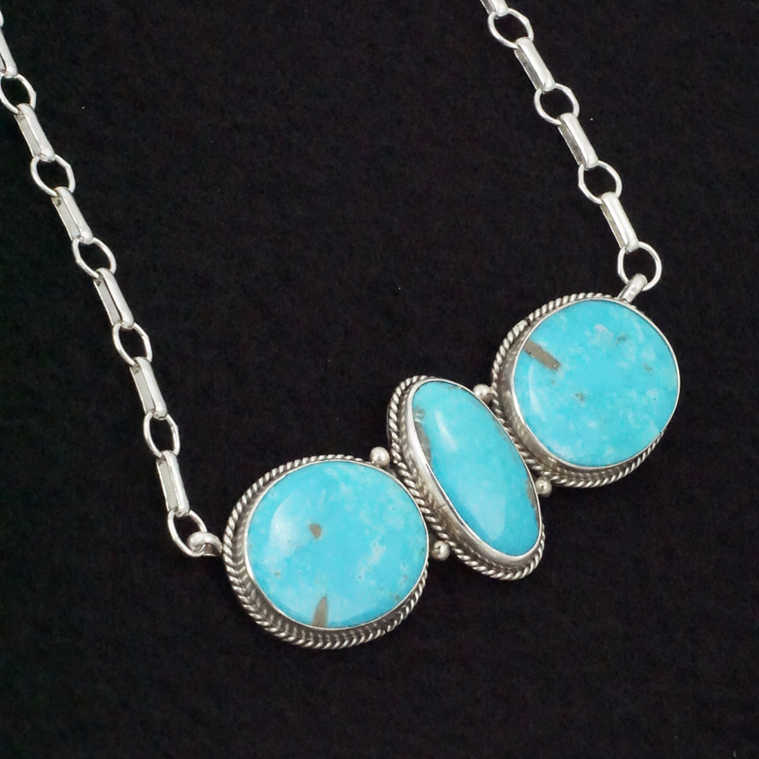 Rena Begay Turquoise & Sterling Silver Necklace & Earrings Set