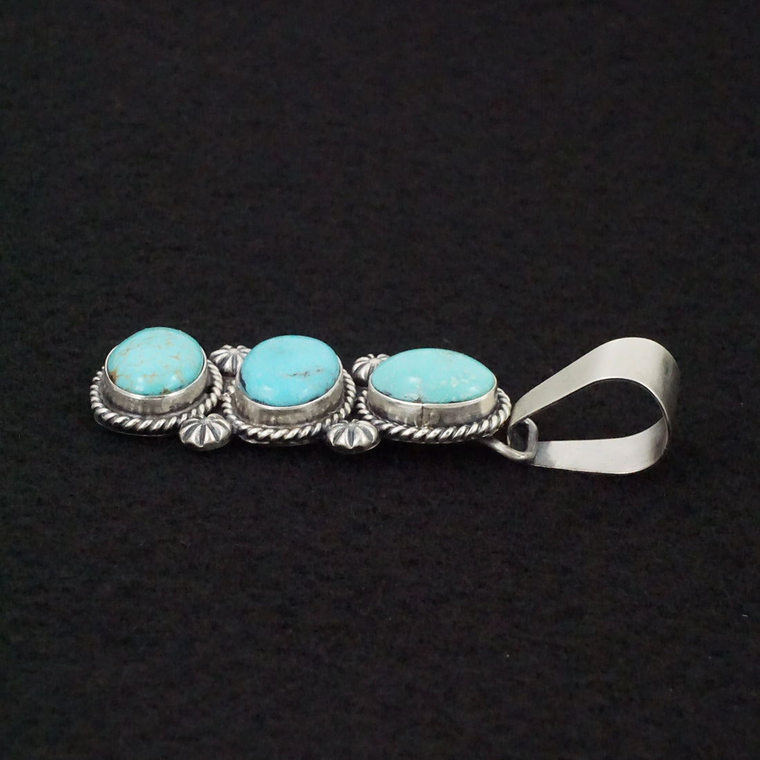 Paul Livingston Turquoise & Sterling Silver Pendant