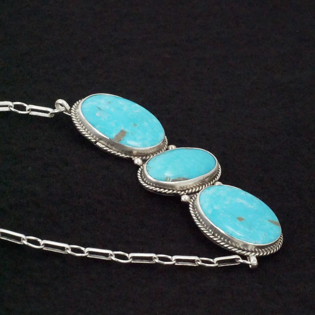 Rena Begay Turquoise & Sterling Silver Necklace & Earrings Set