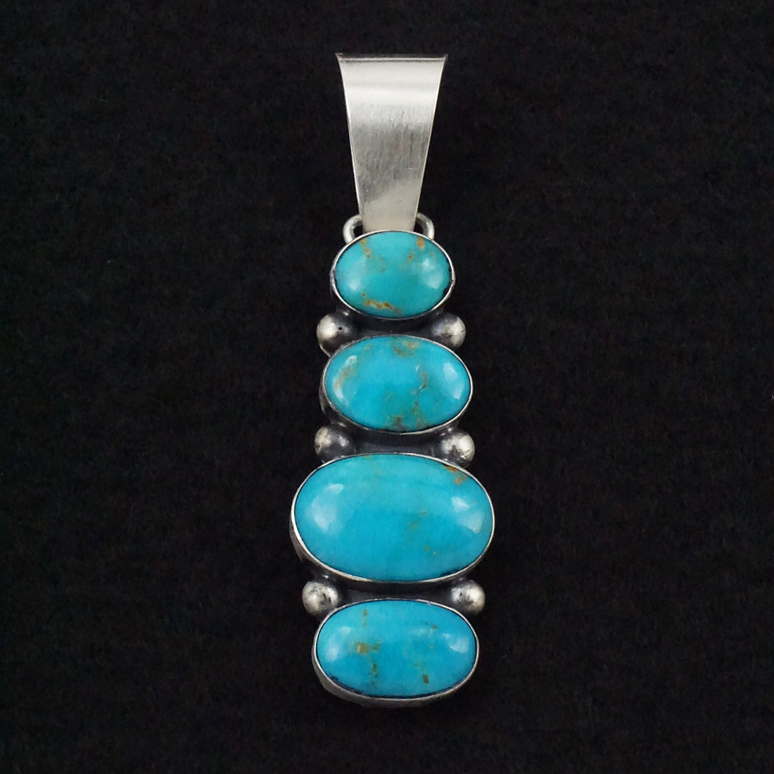 Paul Livingston Turquoise & Sterling Silver Pendant