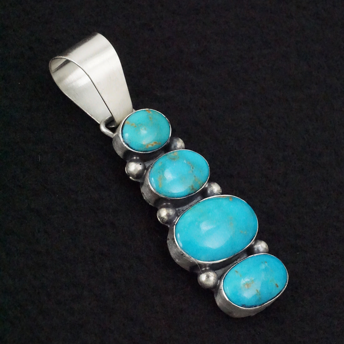 Paul Livingston Turquoise & Sterling Silver Pendant