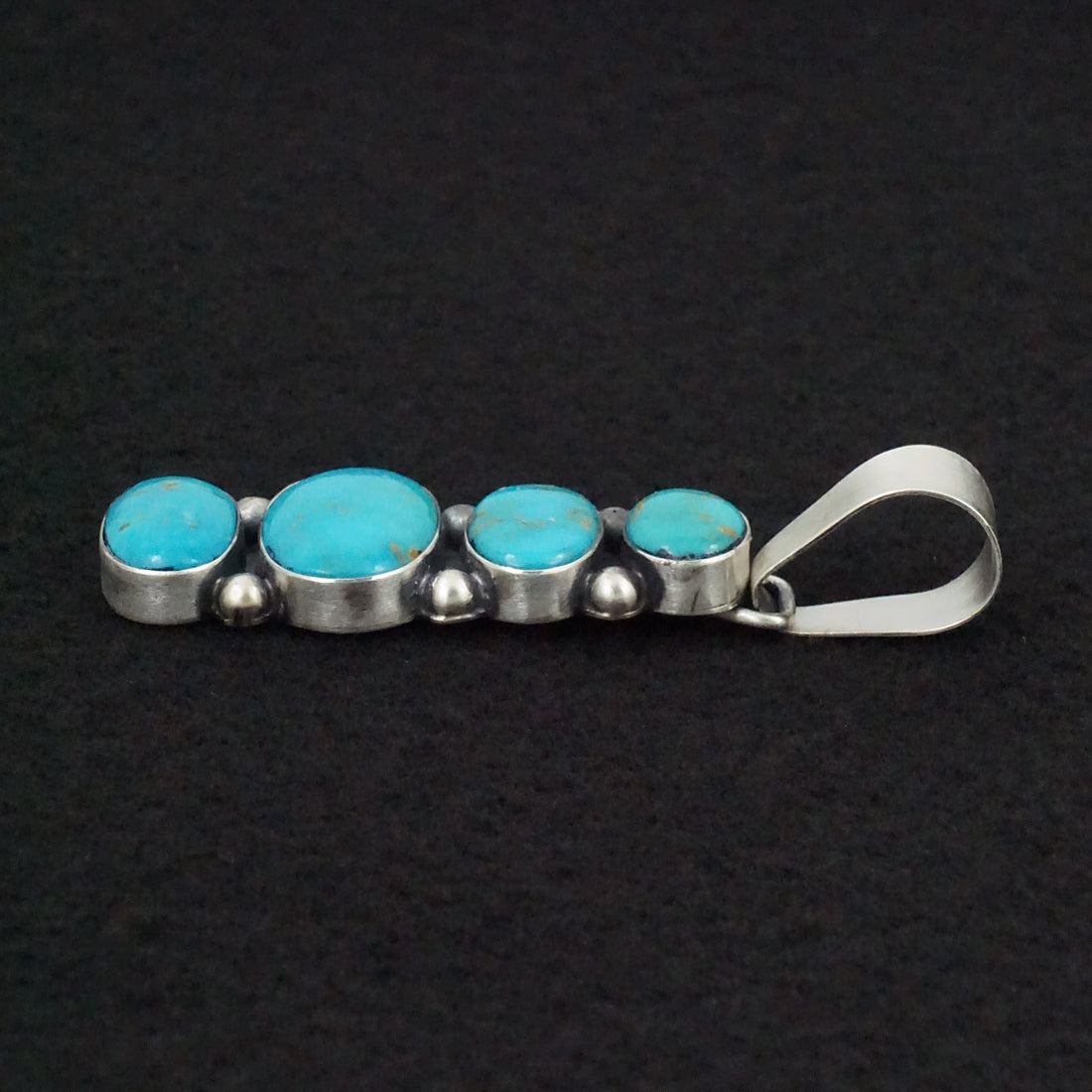 Paul Livingston Turquoise & Sterling Silver Pendant