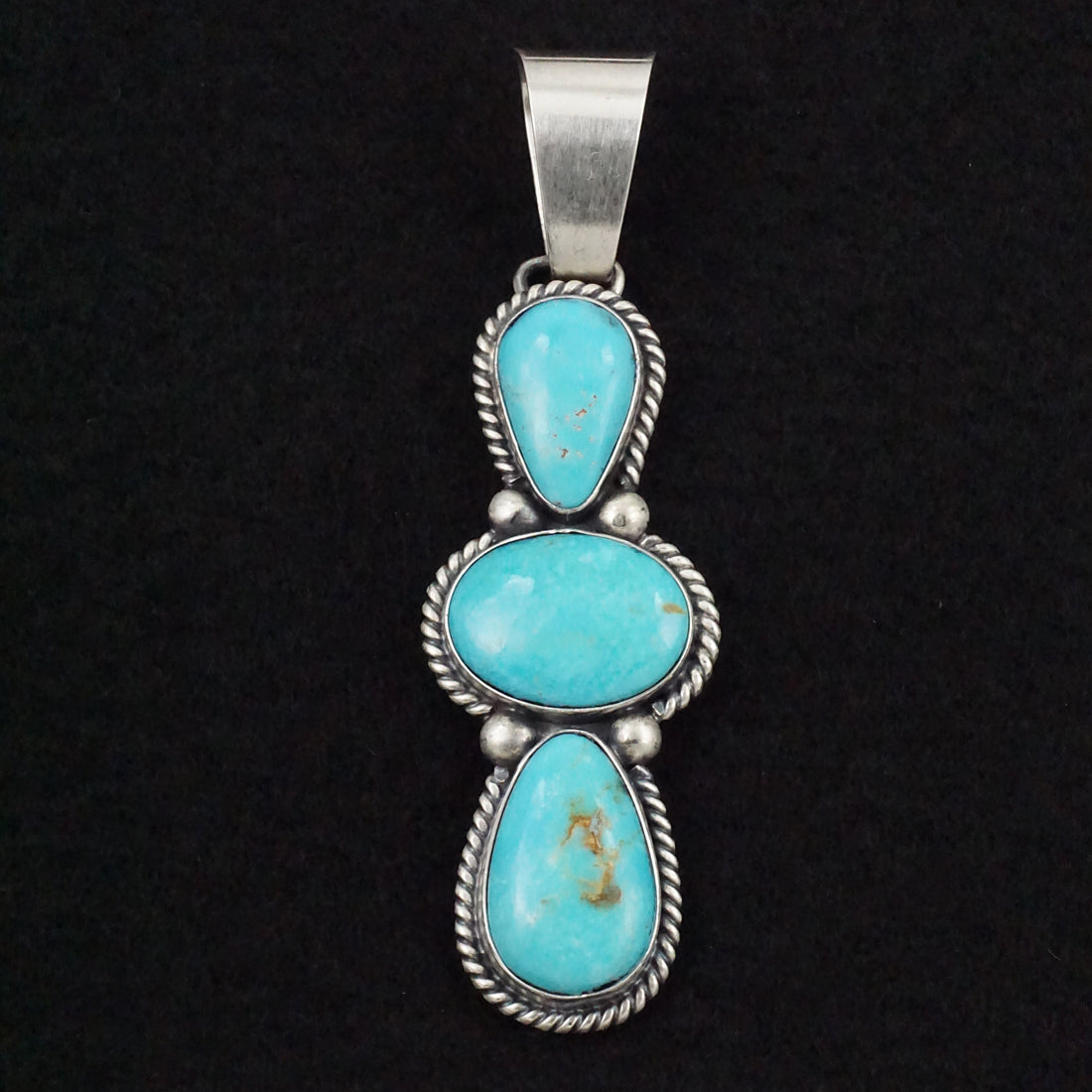 Paul Livingston Turquoise & Sterling Silver Pendant