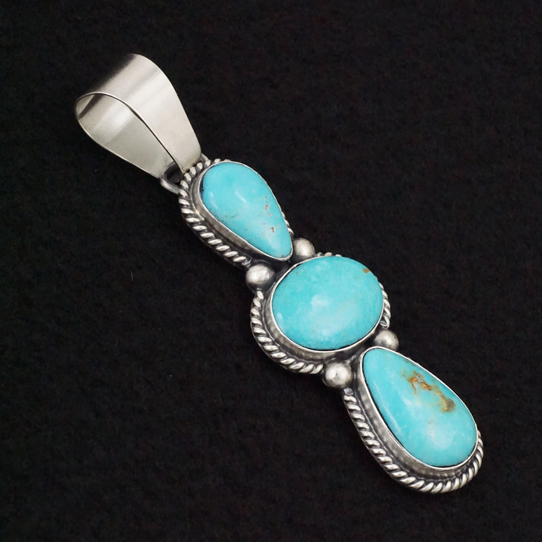 Paul Livingston Turquoise & Sterling Silver Pendant