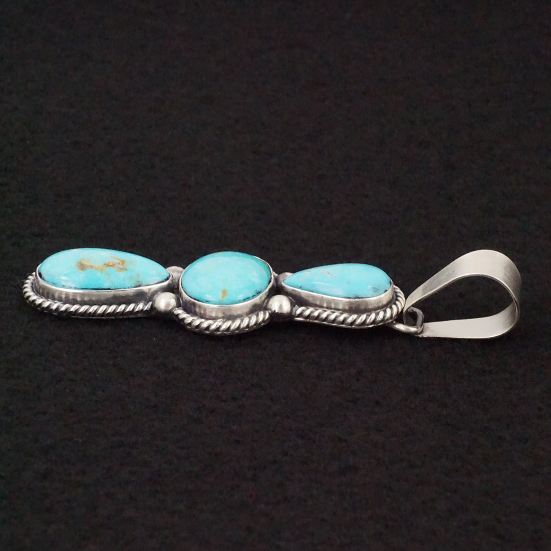 Paul Livingston Turquoise & Sterling Silver Pendant