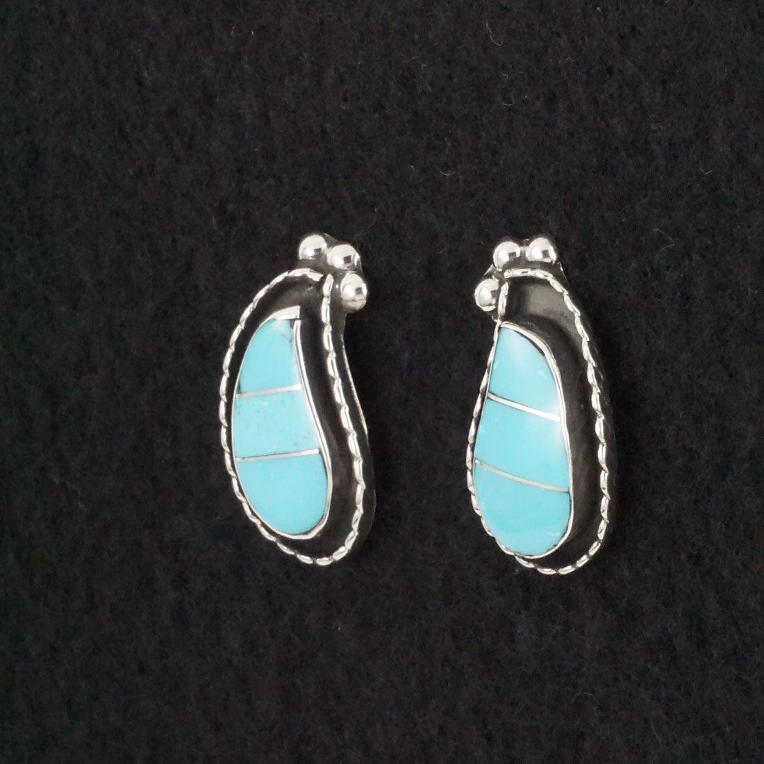 Susie Lowsayatee Turquoise & Sterling Silver Earrings