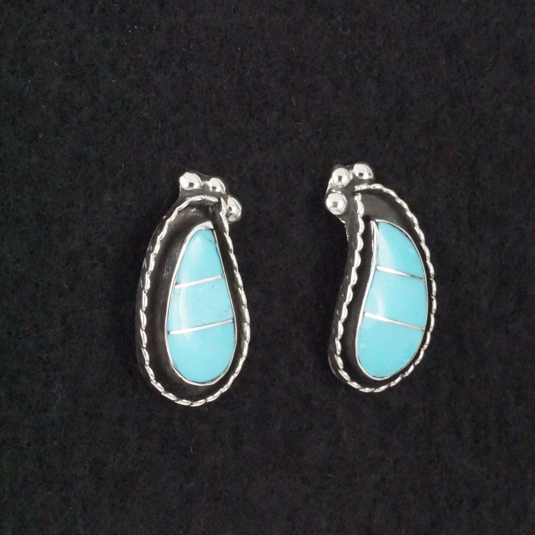 Susie Lowsayatee Turquoise & Sterling Silver Earrings