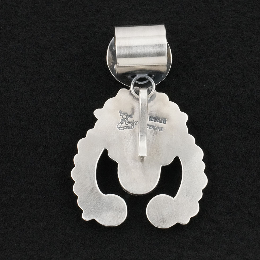 Delbert Gordon Turquoise & Sterling Silver Naja Pendant