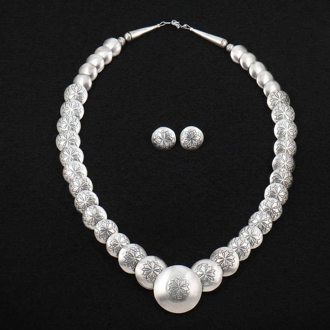 Tim Thompson Sterling Silver Necklace & Earrings Set