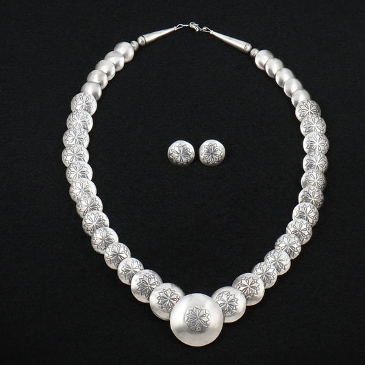 Tim Thompson Sterling Silver Necklace & Earrings Set