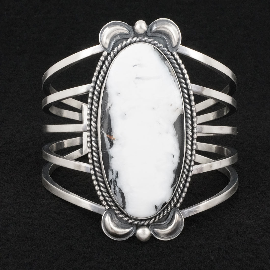 Paul Livingston White Buffalo & Sterling Silver Bracelet