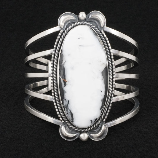 Paul Livingston White Buffalo & Sterling Silver Bracelet