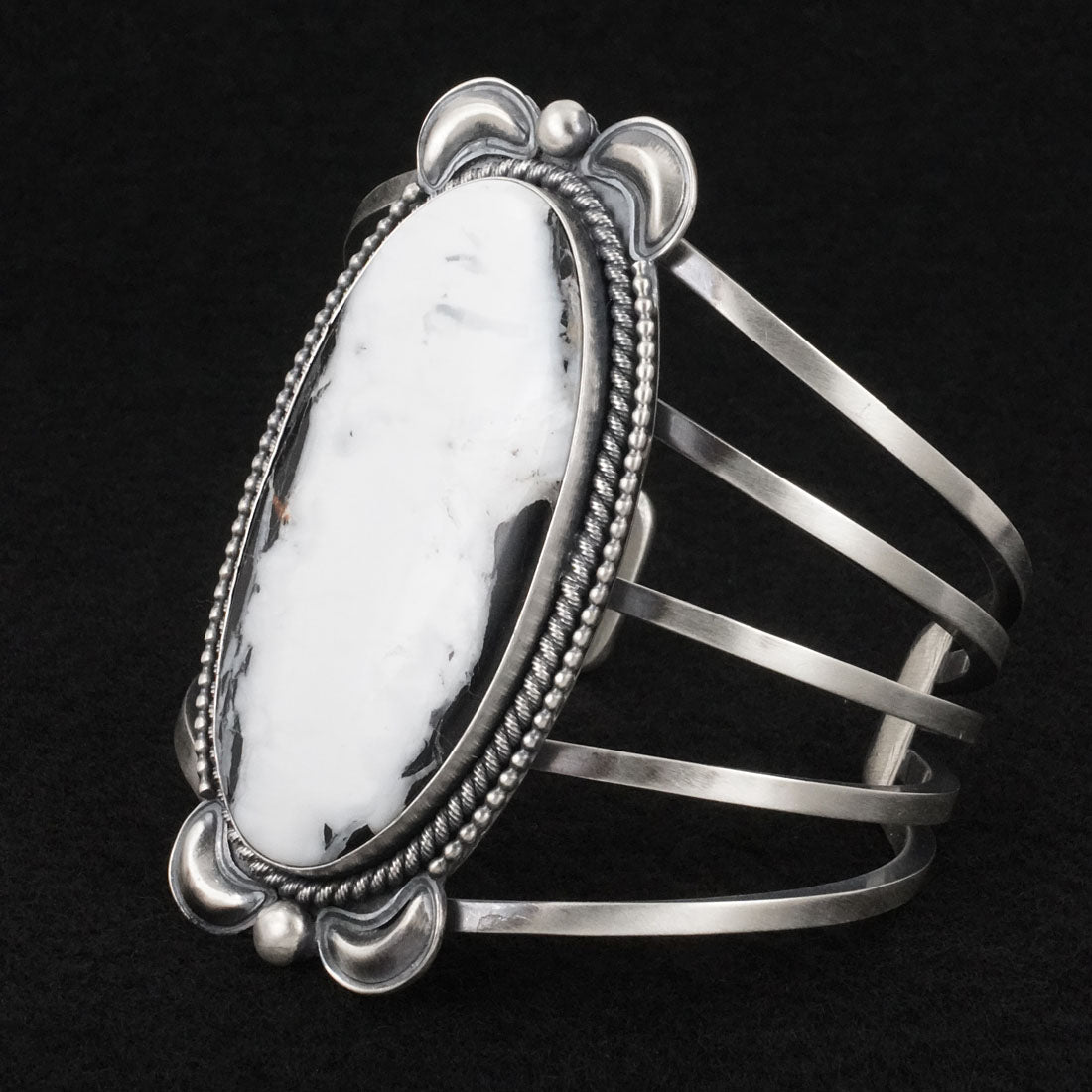 Paul Livingston White Buffalo & Sterling Silver Bracelet